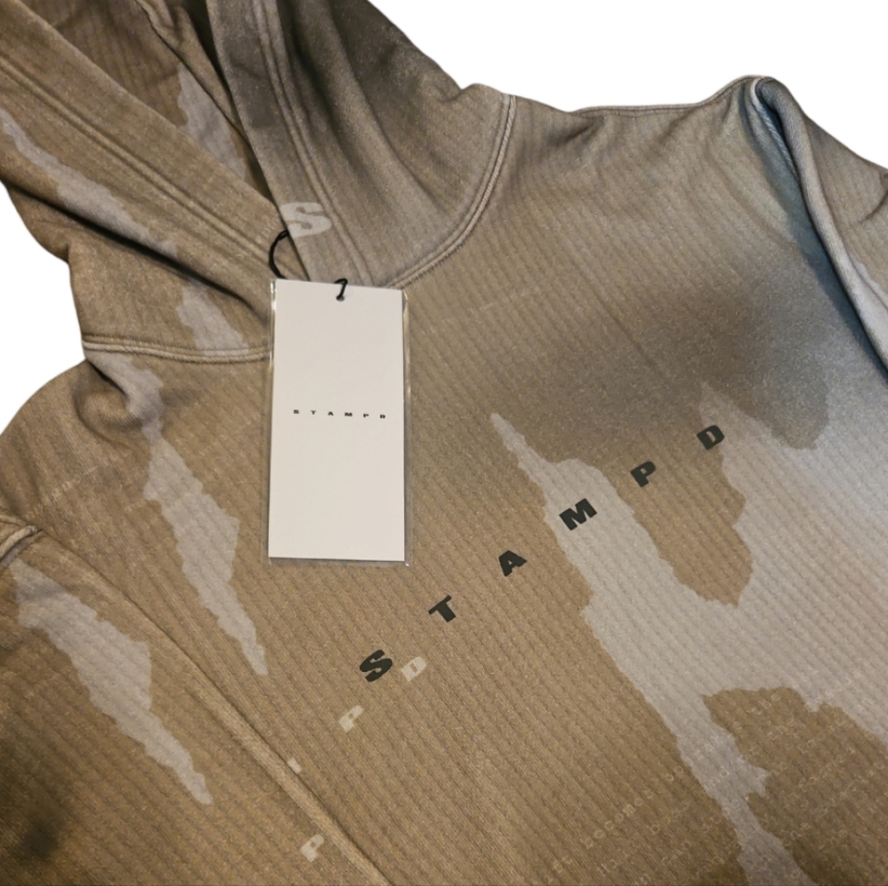 NWT • STAMPD | Ikat Camo Hoodie in Size Medium - Picture 4 of 8